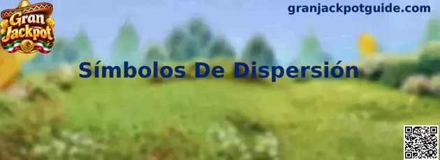 Ejemplo visual de Símbolos De Dispersión en una cuadrícula de carretes